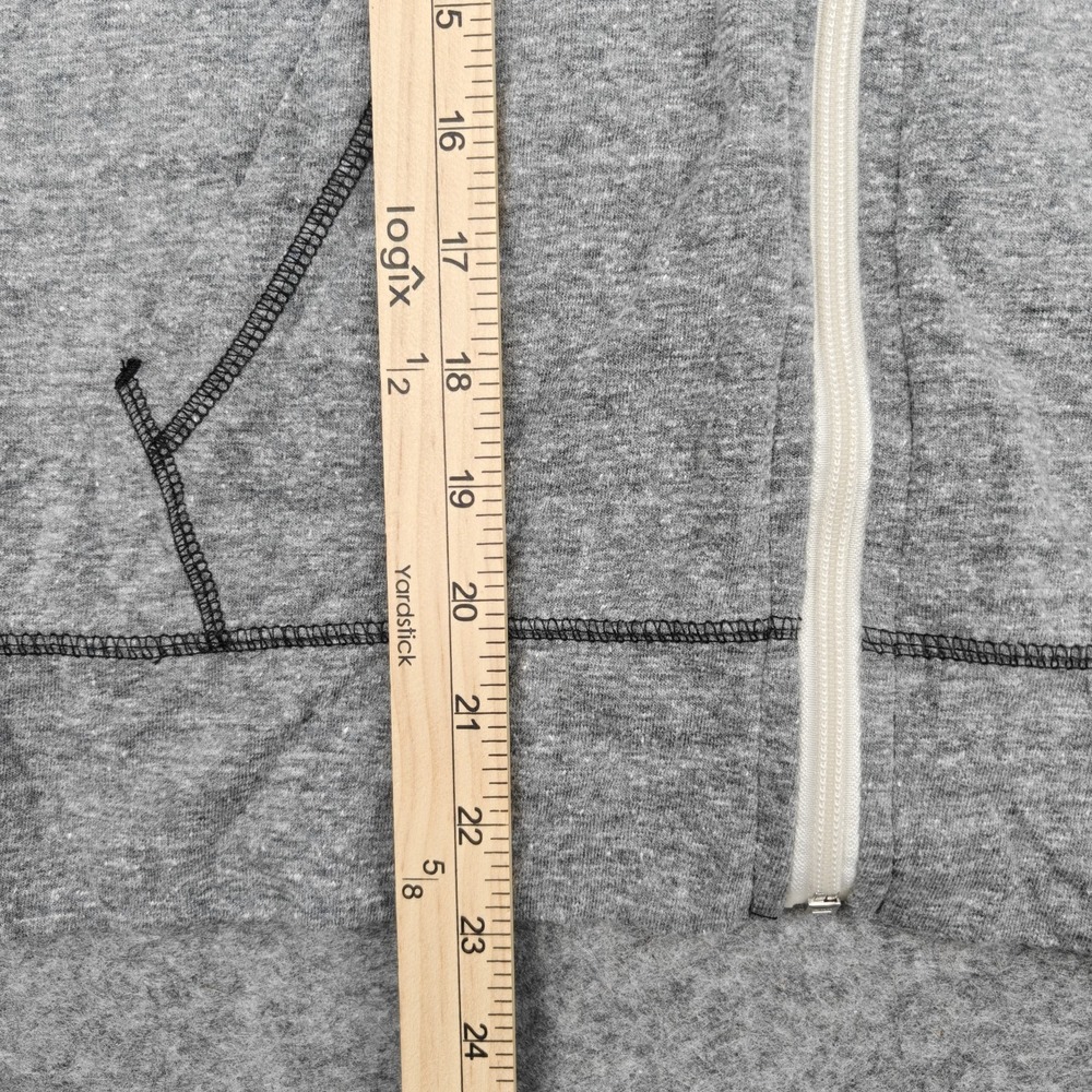 American Giant Lightweight Full Zip Hoodie Women's Medium Gray Made In USA - Picture 4 of 7
